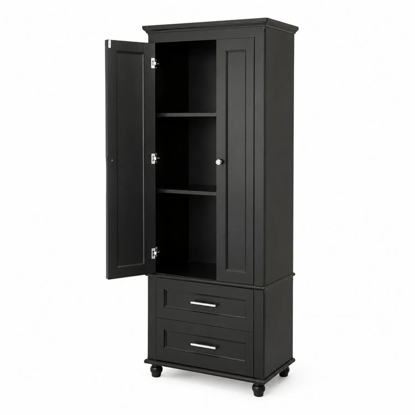 Armario de Madera MDF con Puerta y Cajones 180x70x40 cm