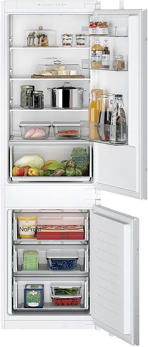 Siemens KI86NNSE0, Køle-/fryseskabe, bygning i køleskab fryser, Hvid, 178 cm, 250 l, 1 × 177, 2 × 54