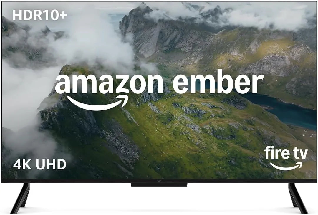 Amazon HDR10 55-Zoll-Smart-TV, + Ember 4-Serien med Fire TV (seneste generation), 55-tommer Smart TV i 4K Ultra, Sort, 4K