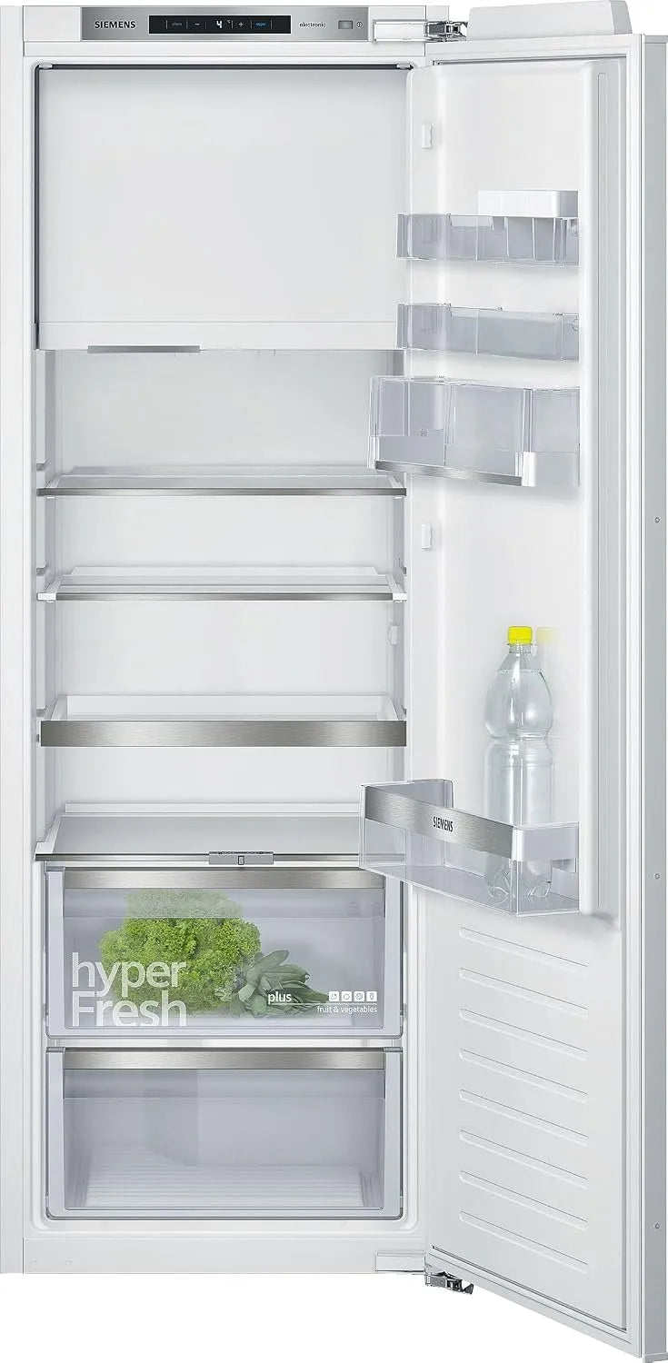 Siemens KI72LADE0 iQ500, Køle-/fryseskabe, bygget i køleskab med fryser, 174 kWh om året, 248 L, hyperFresh Plus, LED, Hvid, 72L, 174 kW