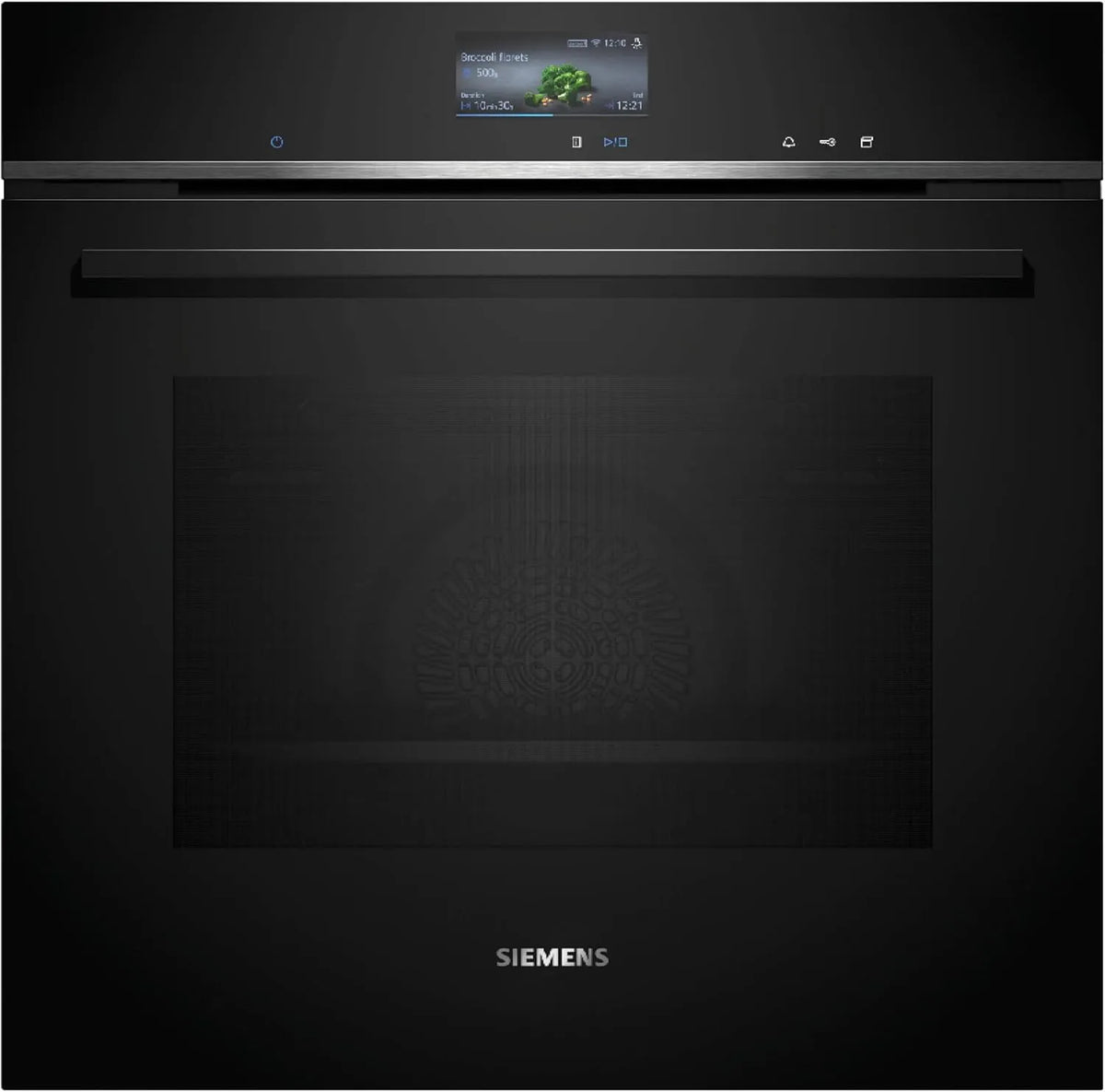 Siemens iQ700 HR776G1B1, Ovne, Bygning i Bagning Furnace med Steam Support 60 x 60 cm, Sort / sølv, 60 x 60 cm, 776G