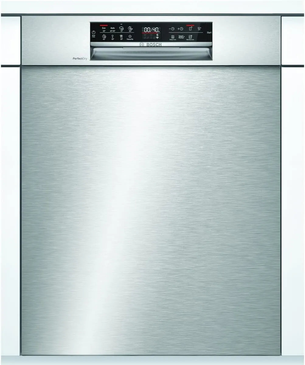Bosch kWh/100 SMU6ZCS49E, Opvaskemaskiner, 60 cm, serie 6 sub-opvaskemaskiner / C / 60 cm / rustfrit stål / 75 kWh / 100 cykler, Sølv