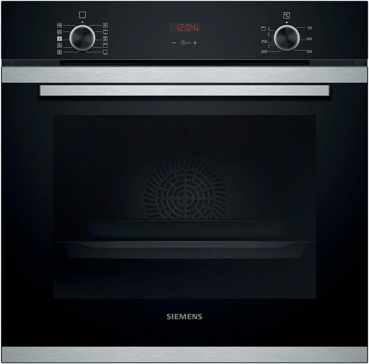 Siemens HR214ABS0, Ovne, ovn med dampassisteret rustfrit stål, Sølv, 595 x 594 x 548 mm