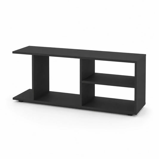 Mesa de TV de madera negra 120x40x45 cm