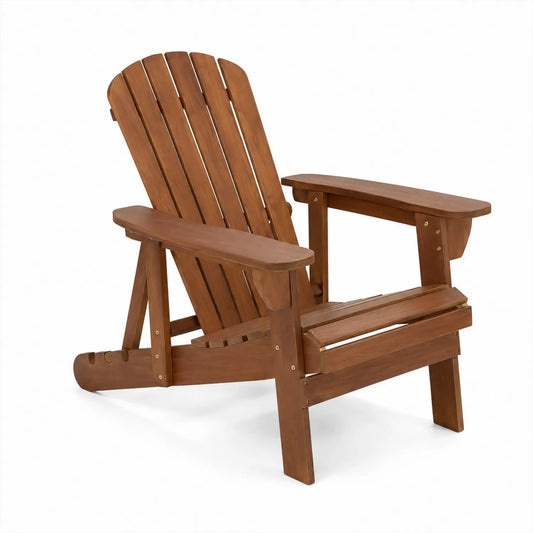 Silla Adirondack de Madera de Acacia Plegable para Exterior