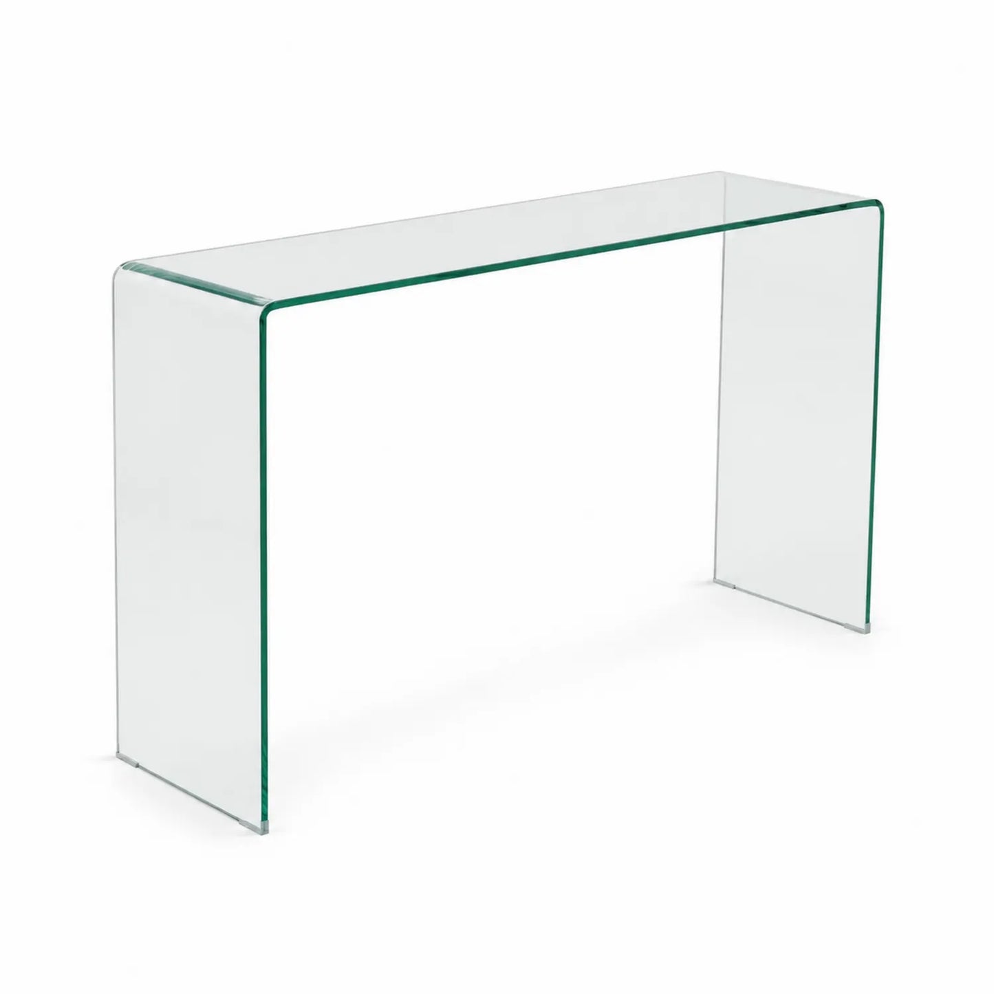 Mesa consola de vidrio templado transparente