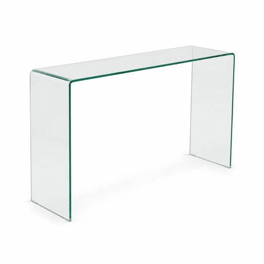 Mesa consola de vidrio templado transparente