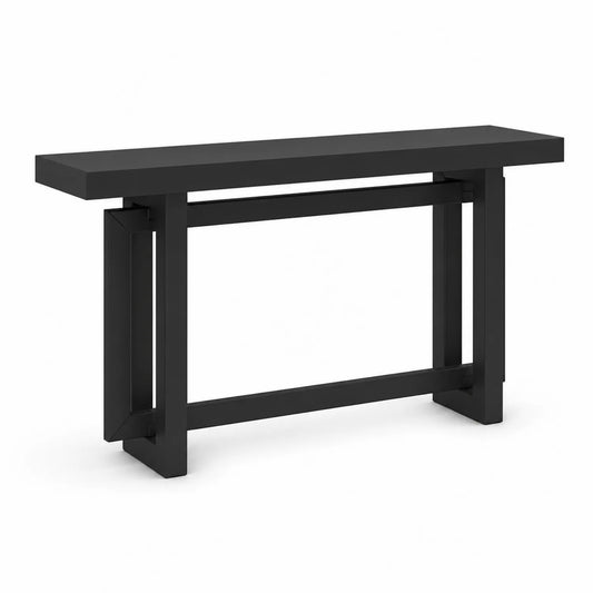 Mesa consola de acero negro