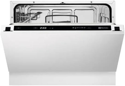 Electrolux ESL2500RO1, Opvaskemaskiner, 60 cm, Opvaskemaskine 55 cm, 6 skræddersyede pladsindstillinger, 49 dB, fuldt integreret, Sølv, 55 cm