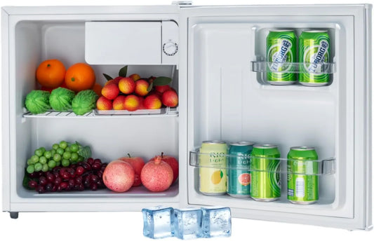 Smad, Minikøleskabe, 46L Mini Køleskab 230V, Lille bordkøleskab, Temperaturområde 0-10 ° C, Hvid, 46L, 230V, 48 L, 45 × 45 × 51 cm