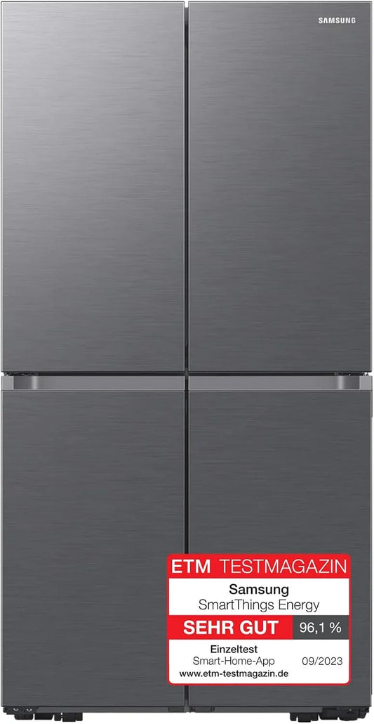 Samsung RF59C700ES9/EG RF59C700ES9, Køle-/fryseskabe, Fransk Dørkøleskab med fryser, 178 cm, 649 l, AI Energy Mode (SmartThings), Auto, Sølv