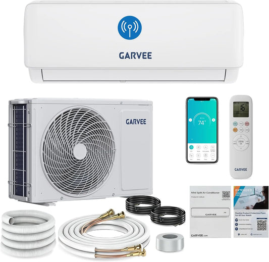 Thaookte 110qm, Split-klimaanlæg Split, køling og varme, 12000 BTU Split aircondition, inverter, Hvid, 12000 BTU