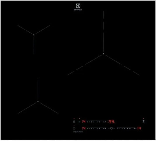 Electrolux LIT6340CK Hob2Hood-System, Kogeplader, induktionspumper, 60 cm, 3 kogezoner, PowerBoost-funktion, uafhængig skyder, Sort