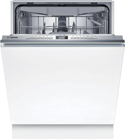 Bosch SMV4HVX14E, Opvaskemaskiner, 60 cm, opvaskemaskine 60 cm, fuldt integreret, bestik skuffe, automatiseret starttid, Sølv, 5 x 59