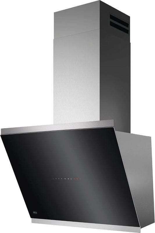 AEG GV77D61SL, Væghængte emhætter, serie til udsugningshætte 7000 med SilenceTech 60cm - hovedløs væghætte med glas, Sølv, 60cm, 67 dB