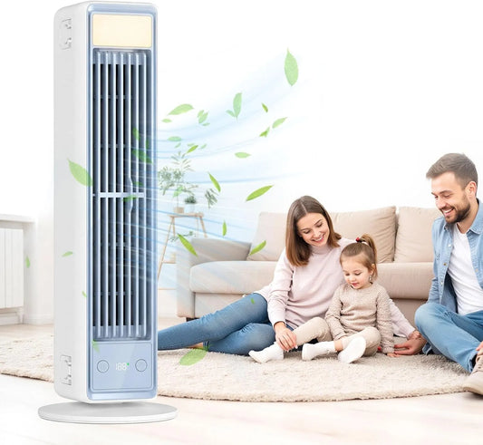 Simsky, Mobile klimaanlæg, Bærbar aircondition, mobil luftkøler roligt ved 3 hastigheder, energieffektiv, Hvid