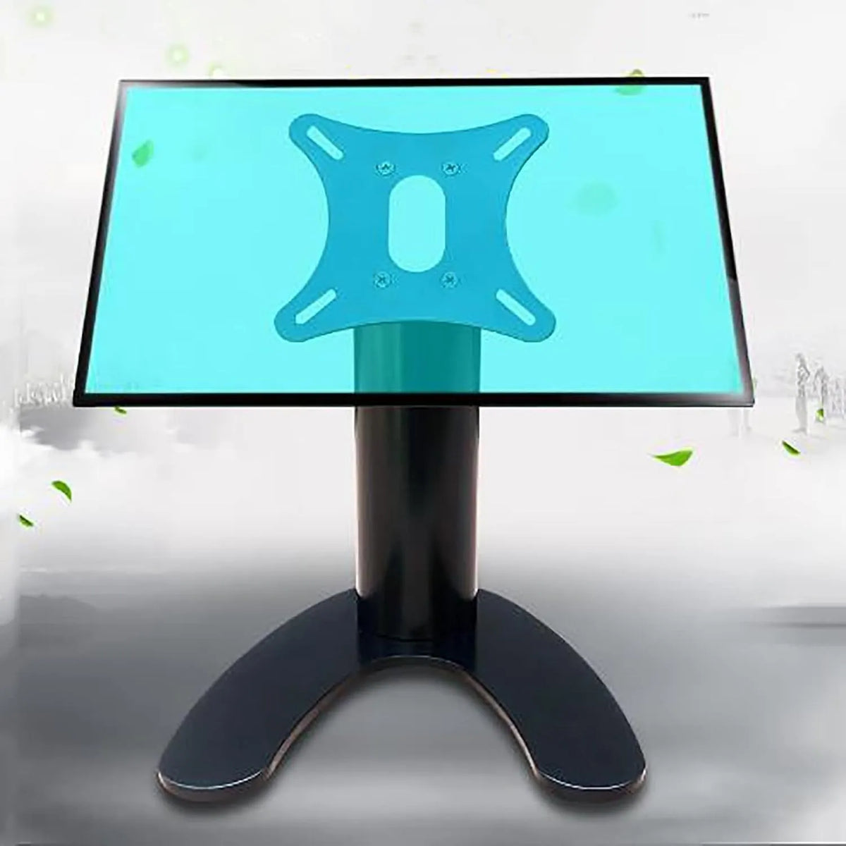 WENWENLEE, Tv-monteringer og -fødder, TV vægmontering, bordservice, 12- 24 tommer tv-stand med kabelstyring, Grå, 20 kg, 100 x 100 mm