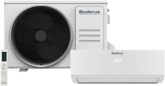 Buderus AC166i.2, Split-klimaanlæg, Buderos Logacool Sæt af mono- split 3, 5 kW klimaanlæg, Grå, 3, 5 kW, 1, 0 kW, 4.1 kW, 8 kW