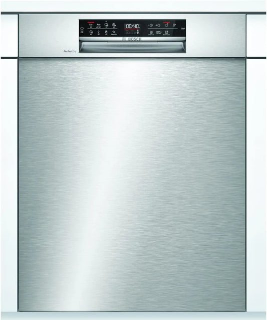 Bosch kWh/100 SMU6ZCS49E, Opvaskemaskiner, 60 cm, serie 6 sub-opvaskemaskiner / C / 60 cm / rustfrit stål / 75 kWh / 100 cykler, Sølv