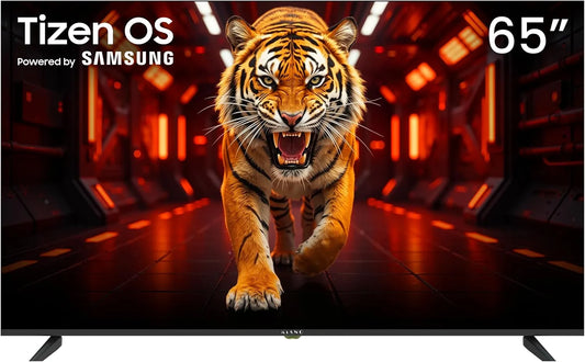 Kiano DVB-T2/C/S2, Bærbare TV'er, Elegance 65 inches (164 cm) 4K LED Smart TV med TIZEN OS (drevet af Samsung), Sort, 65 inch, 164 cm, 4K
