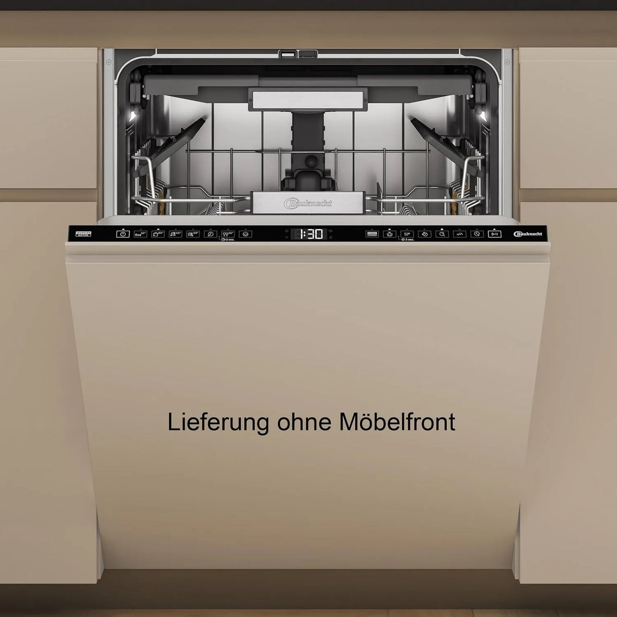 Bauknecht cm/15 BD7I, Opvaskemaskiner, 60 cm, HF60 TUC Fuldt integreret Opvaskemaskine / 60 cm / 15 Tilpasset loft / PowerClean, Sølv