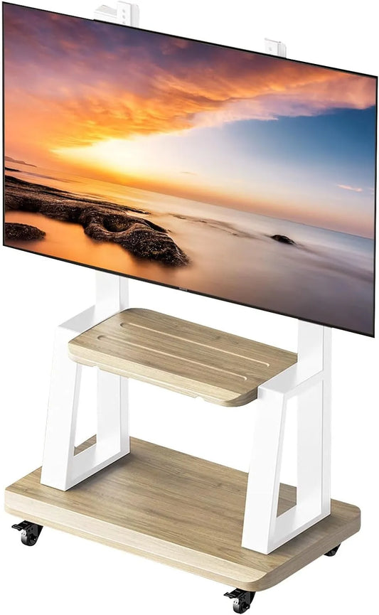 Generisch, Væg- og loftbeslag, TV-støtter, mobile tv-stande med fastgørelseshjul 50- 100 inches TV-support på, Sort, 100 inch, 600 mm, 400 mm