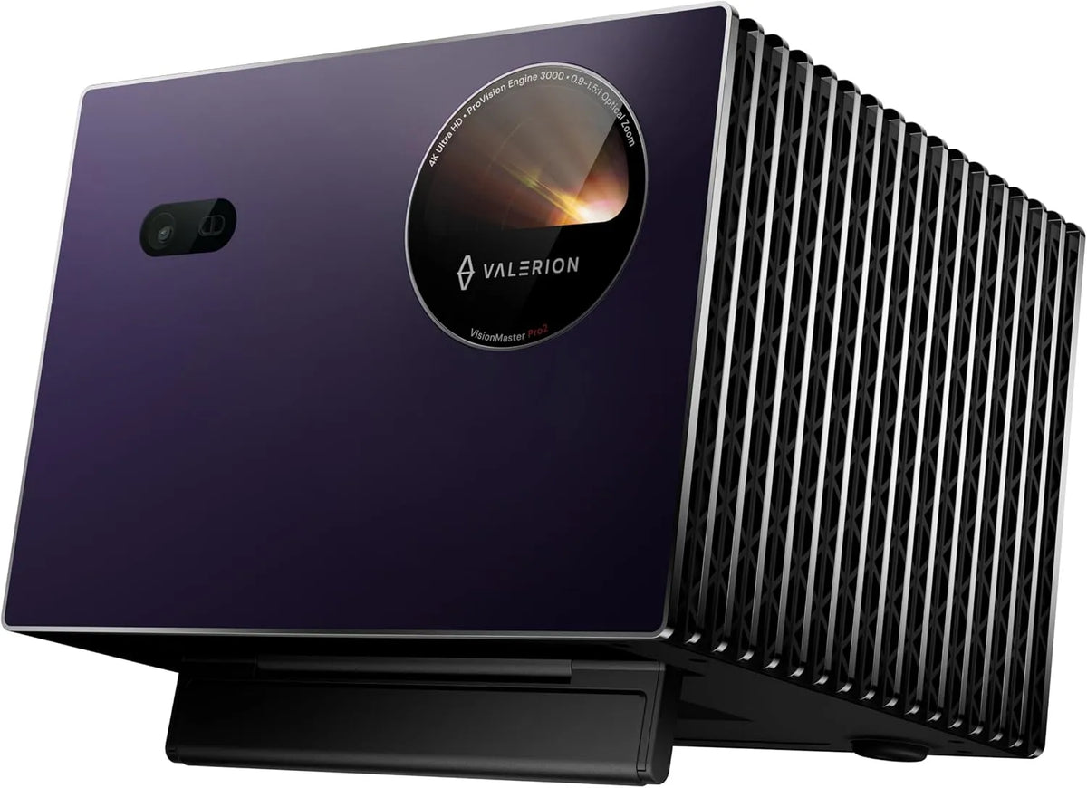 Valerion HDR10 Pro2, Projektorer, + AWOL VisionMaster Triple Laser 4K Beamer, 3000 ISO Lumen, IMAX Enhanced, Grå, 4K, 300 inch, 4G, 128G
