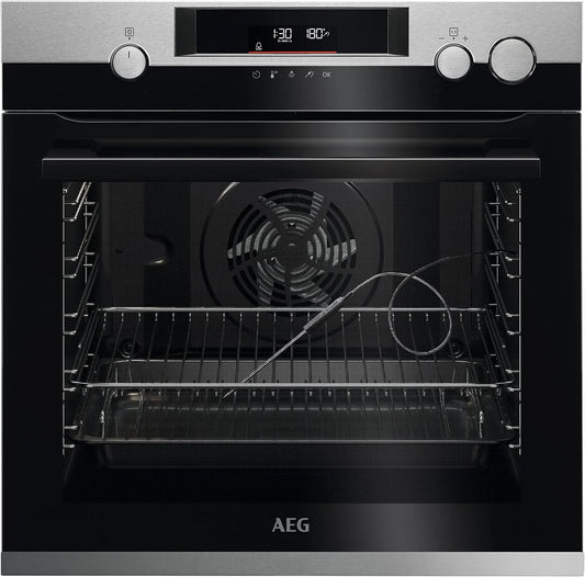 AEG BSS57606BM, Ovne, Bygning-i ovn, pyrolyse selv- rengøring, Serie 7000 med dampstøtte: eksternt, Sort, 33cm, 38cm, 29cm