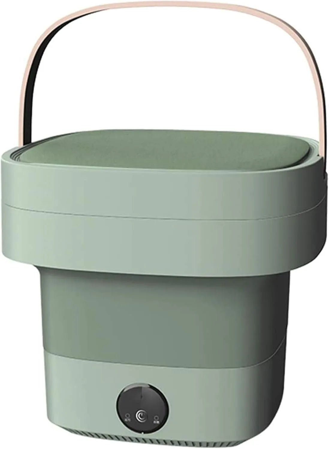 ZXLLAFT, Vaskemaskiner, Foldevaskemaskine Foldebærbare mini camping Rejselejlighed Semi- automatisk, Grøn, 2 kg, 240V, 12V, 220V
